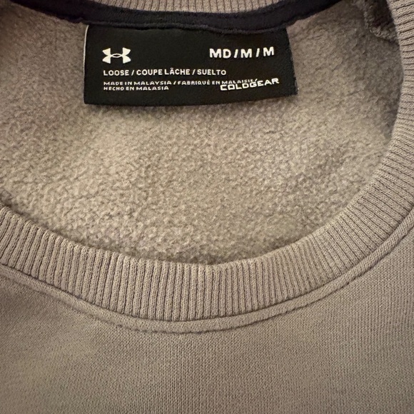 Under Armour Loose Coldgear Long Sleeve Crewneck Sweatshirt - Picture 2 of 2